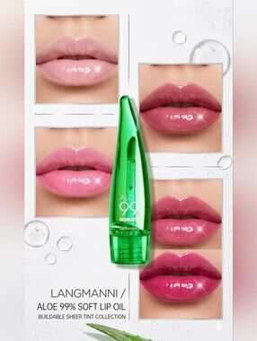 Set of [2] Color Changing 99% Aloe Lip Oil